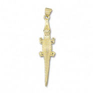 Brass TQ metaal bedels crocodile Gold