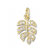 Brass TQ metaal bedels leaf Gold