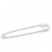 Metaal onderdelen ornamental pin White