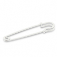 Metaal onderdelen ornamental pin White