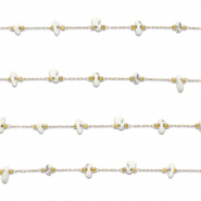 Benodigdheden van Stainless steel Roestvrij staal (RVS) jasseron howliet irregular Gold-white
