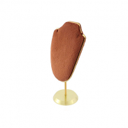 Sieraden display buste voor kettingen Copper brown-gold