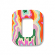 Hangers van polymeer square Multicolour