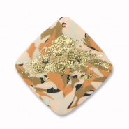 hangers van polymeer rhombus Brown-pink-white-gold