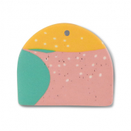 hangers van polymeer Green-pink-ochre yellow