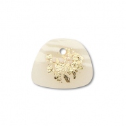 hangers van polymeer trapezium Off white-beige-gold