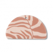 hangers van polymeer semicircle Light peach pink-light brown