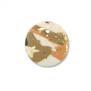 hangers van polymeer round Brown-pink-white-gold