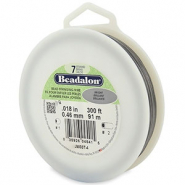 7 draads rijgdraad 0.46mm Beadalon Bright Stainless Steel