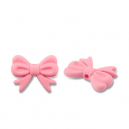Kralen van acryl bow Salmon pink
