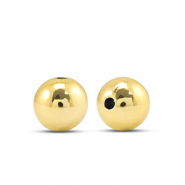 Kralen metallook round 8mm Gold metallic