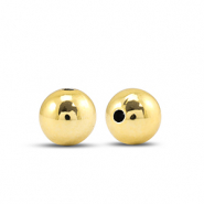 Kralen metallook rond 6mm Gold metallic