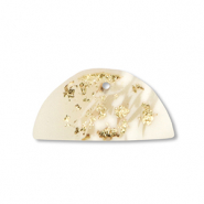 hangers van polymeer semicircle Off white-beige-gold