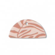 hangers van polymeer semicircle Light peach pink-light brown