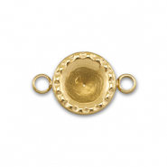 BY31&reg; Tussenstuk van Stainless steel Roestvrij staal (RVS) met setting voor SS29 puntsteen Gold