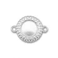 BY31&reg; Tussenstuk van Stainless steel Roestvrij staal (RVS) met setting voor SS34 flatback Silver