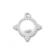 BY31&reg; Bedels van Stainless steel Roestvrij staal (RVS) met setting voor SS34 flatback Silver