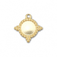 BY31&reg; Bedels van Stainless steel Roestvrij staal (RVS) met setting voor SS30 flatback Gold