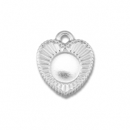 BY31&reg; Bedels van Stainless steel Roestvrij staal (RVS) met setting voor SS20 flatback Silver