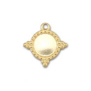BY31&reg; Bedels van Stainless steel Roestvrij staal (RVS) met setting voor SS20 flatback Gold