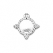 BY31&reg; Bedels van Stainless steel Roestvrij staal (RVS) met setting voor SS20 flatback Silver