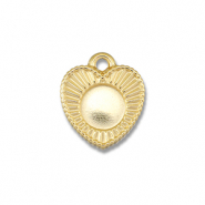 BY31&reg; Bedels van Stainless steel Roestvrij staal (RVS) met setting voor SS16 flatback Gold