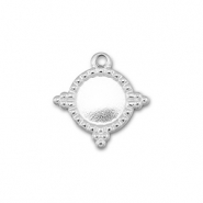 BY31&reg; Bedels van Stainless steel Roestvrij staal (RVS) met setting voor SS16 flatback Silver