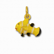 Metaal bedels clownfish Yellow-gold