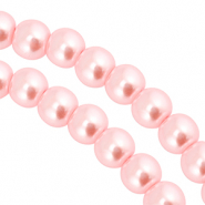 Glasparels rond 4mm Pink