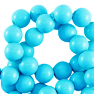 8 mm kralen van acryl shiny Turquoise blue