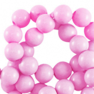 4 mm kralen van acryl shiny Light pink