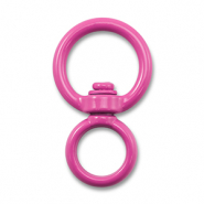 Gekleurde onderdelen voor sleutelhanger round Magenta pink