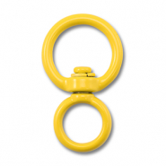 Gekleurde onderdelen voor sleutelhanger round Yellow