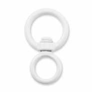 Gekleurde onderdelen voor sleutelhanger round White