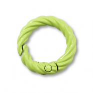 Gekleurde onderdelen voor sleutelhanger ring Green