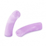 Kralen van acryl tube Lilac marble