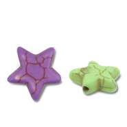 Keramiek kraal star Multicolour
