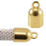 DQ metalen eindkap met oog Gold