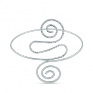 Arm cuff spiral Silver