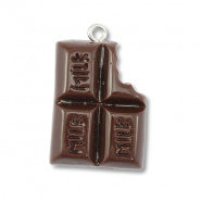 Hangers van resin chocolate Dark brown