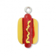Hangers van resin hotdog Dark red-yellow