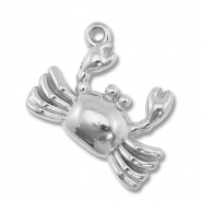 Bedels van Stainless steel Roestvrij staal (RVS) crab Silver