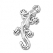 Bedels van Stainless steel Roestvrij staal (RVS) lizard Silver