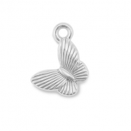Bedels van Stainless steel Roestvrij staal (RVS) butterfly Silver