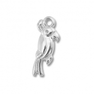 Bedels van Stainless steel Roestvrij staal (RVS) parrot Silver