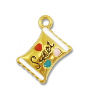 Bedels van Stainless steel Roestvrij staal (RVS) candy Gold
