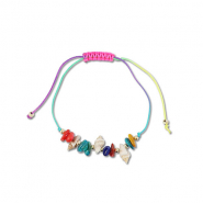Musthave armbanden mixed beads Multicolour-gold