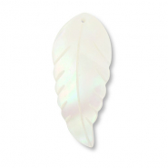 Schelp hanger leaf White (natuurlijke kleur schelp)