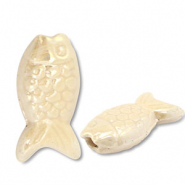 Grieks keramiek DQ fish Off white