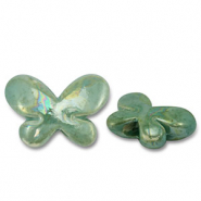Grieks keramiek DQ butterfly Turquoise green